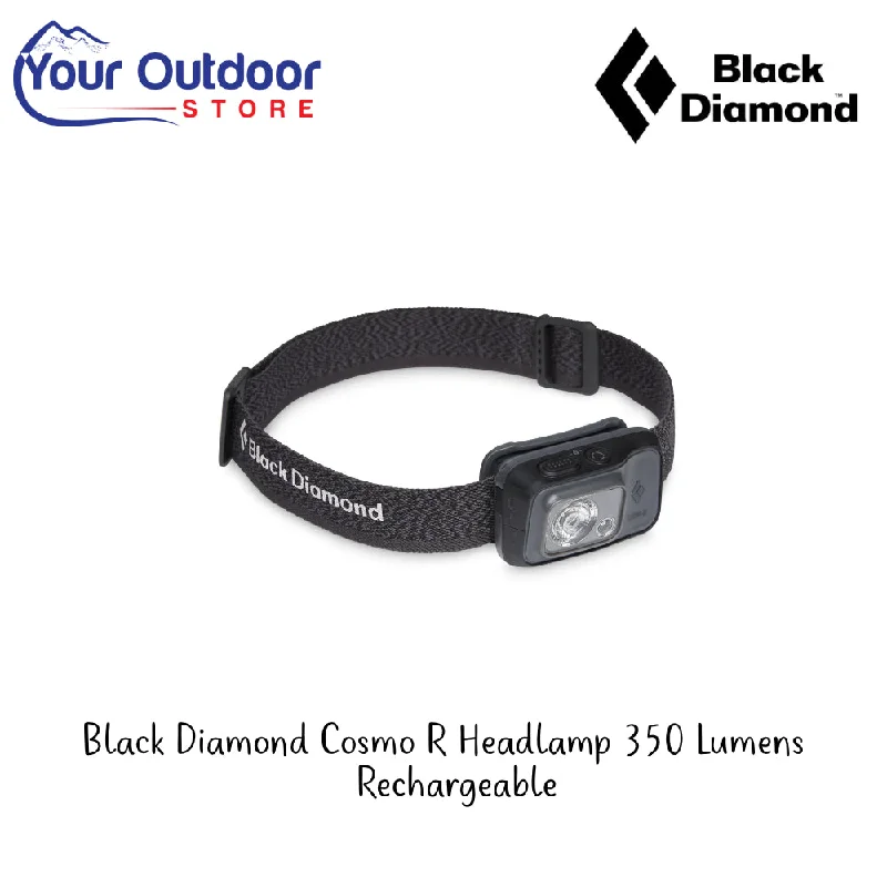 Black Diamond Cosmo R Headlamp 350 Lumens -Rechargeable