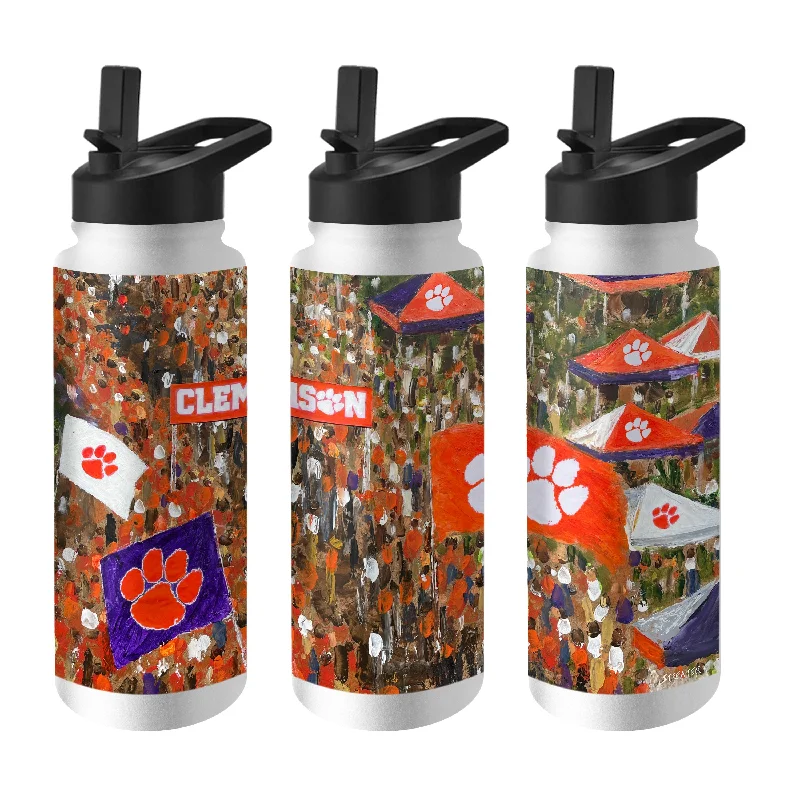 Clemson 34oz Collector Quencher Bottle