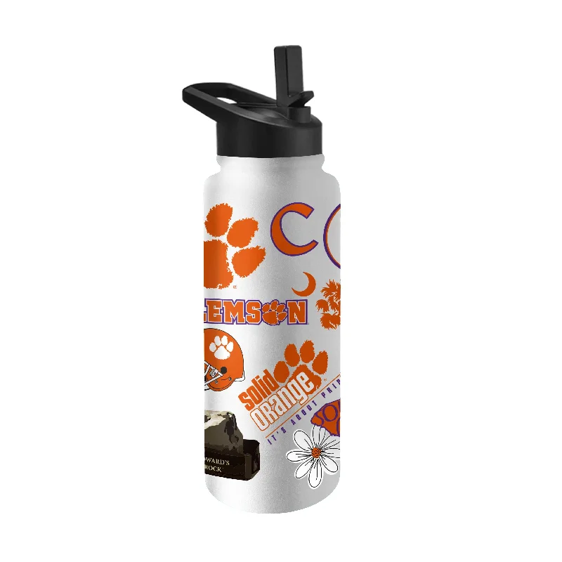 Clemson 34oz Native Quencher Bottle