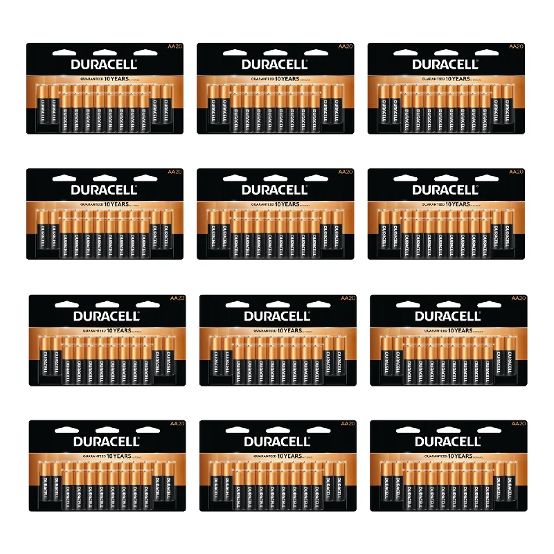 DURACELL Duralock AA 1.5 Volt Alkaline Batteries for Exclusive Power (240 Pack)