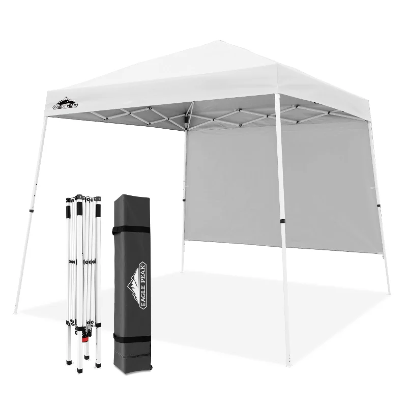 10x10 Pop Up Canopy Tent with Wall Panel, 10x10 Base 8x8 Top