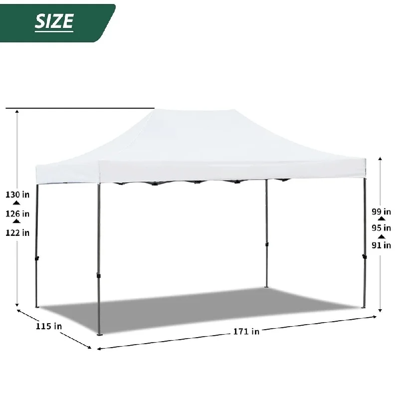 Erommy Canopy Tent, Commercial Instant Canopy Heavy Duty with Roller Bag, Sand Bags, Wind Ropes & Ground Nails, Outdoor Canopies