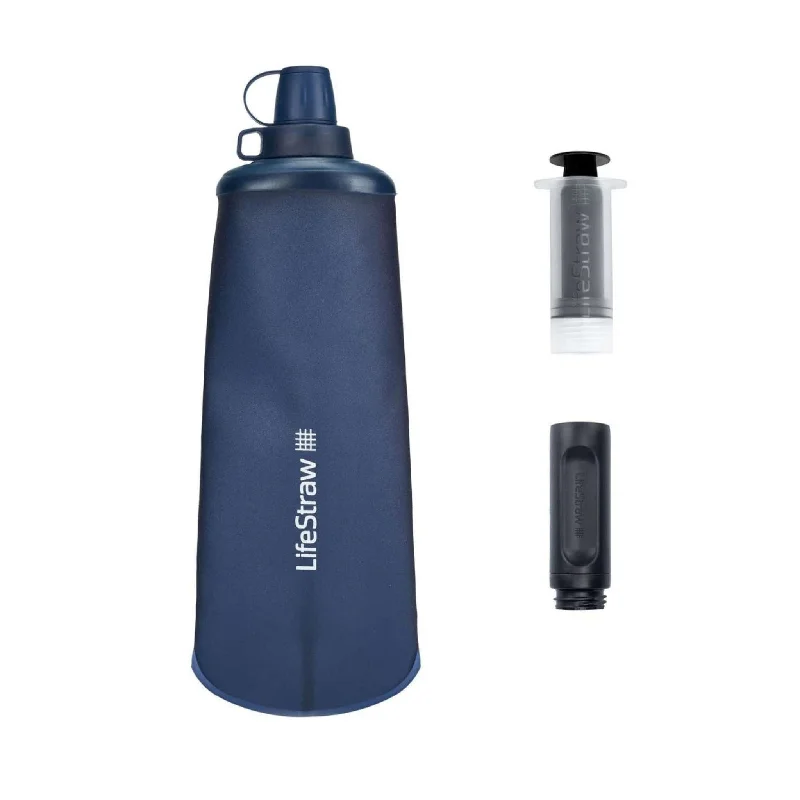 LifeStraw Peak Series Collapsible Squeeze 1Litre Bottle with Filter