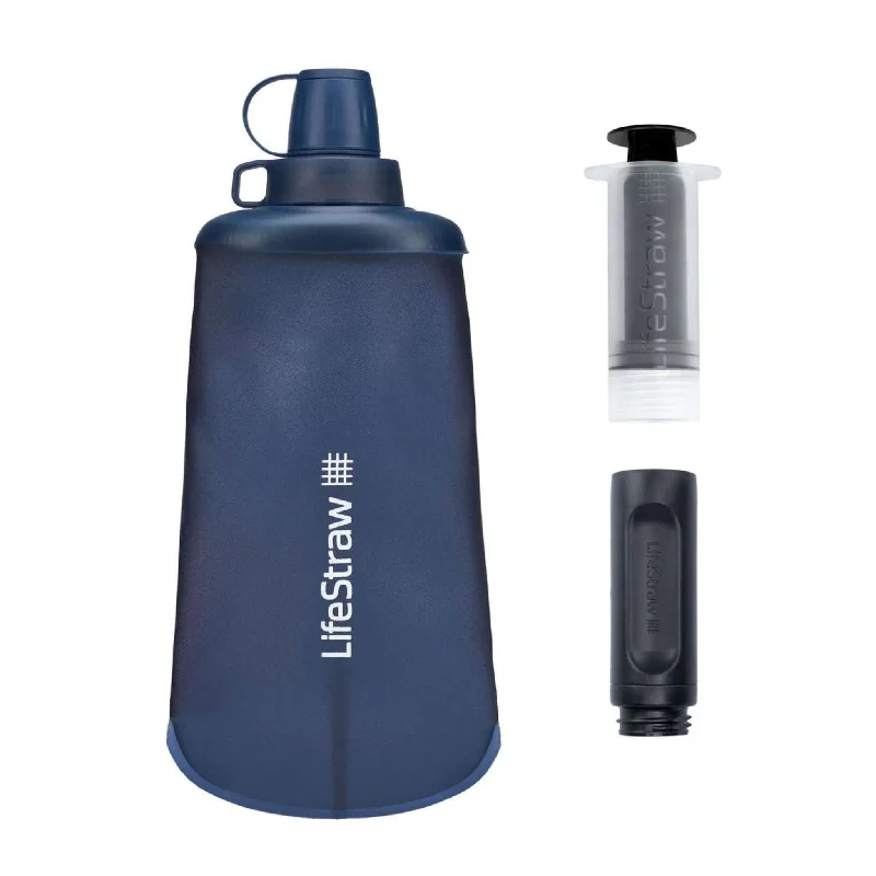 LifeStraw Peak Series Collapsible Squeeze 650ml Bottle with Filter