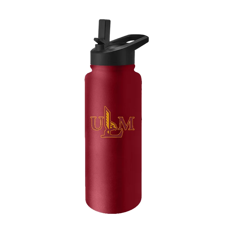 Louisiana Monroe Quencher Logo Flip Top Water Bottle