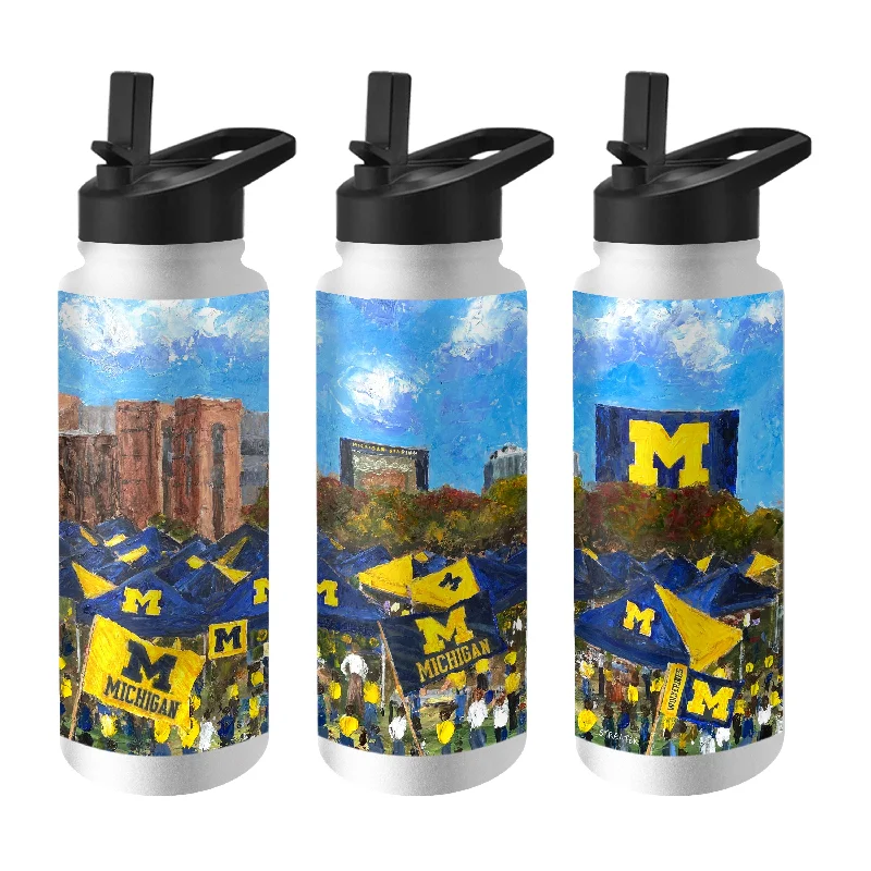 Michigan 34oz Collector Quencher Bottle