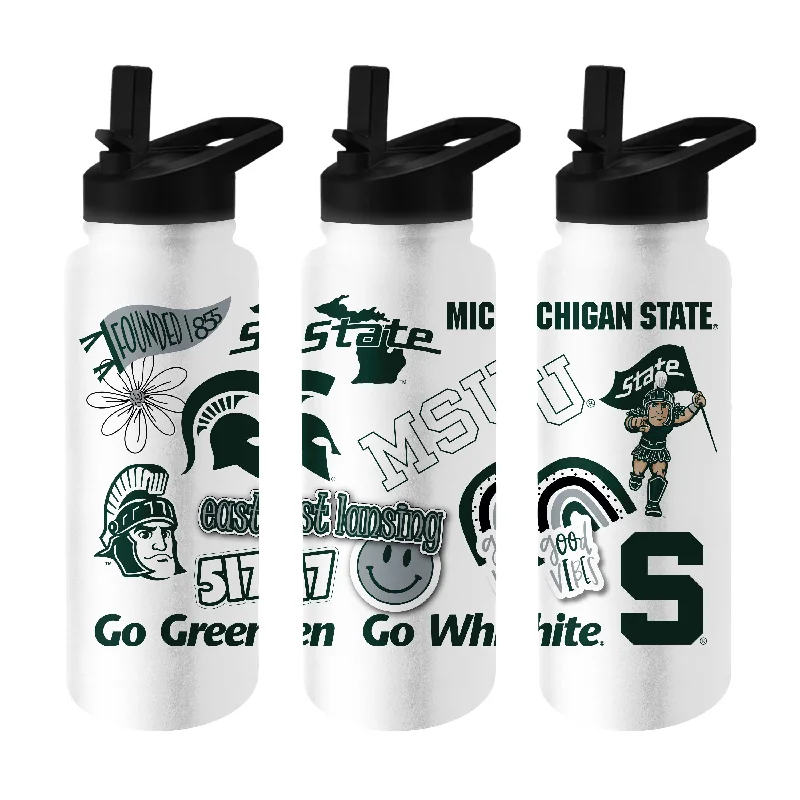 Michigan State 34oz Native Quencher Bottle