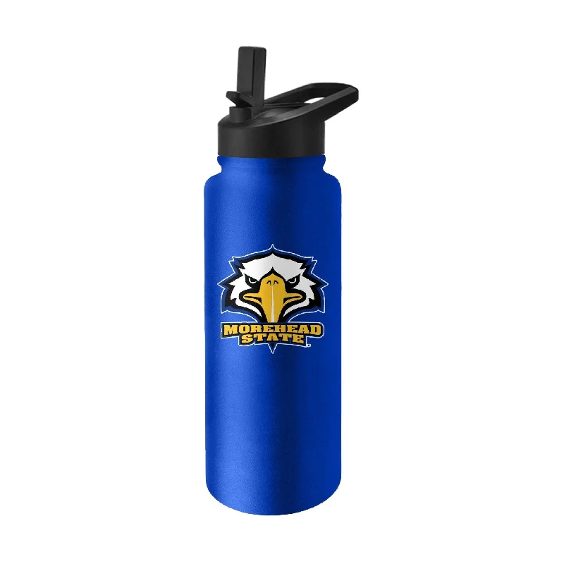 Morehead State Quencher Logo Flip Top Water Bottle