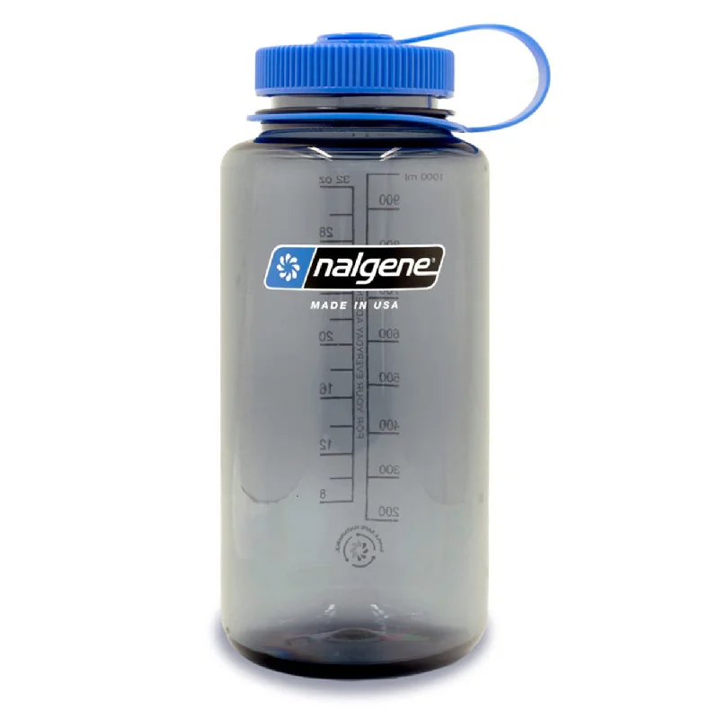 Nalgene Wide Mouth 1L Tritan Sustain Bottle Gray