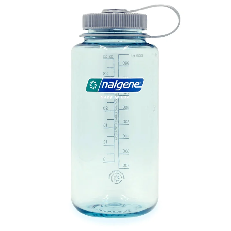 Nalgene Wide Mouth 1L Tritan Sustain Bottle Seafoam