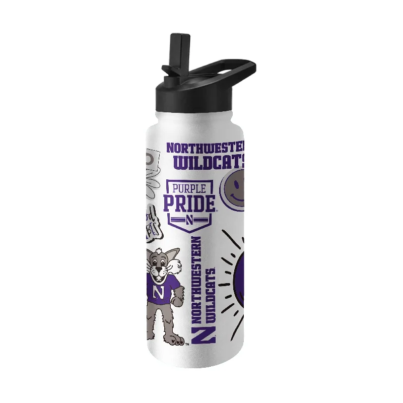 Northwestern 34oz Native Quencher Bottle