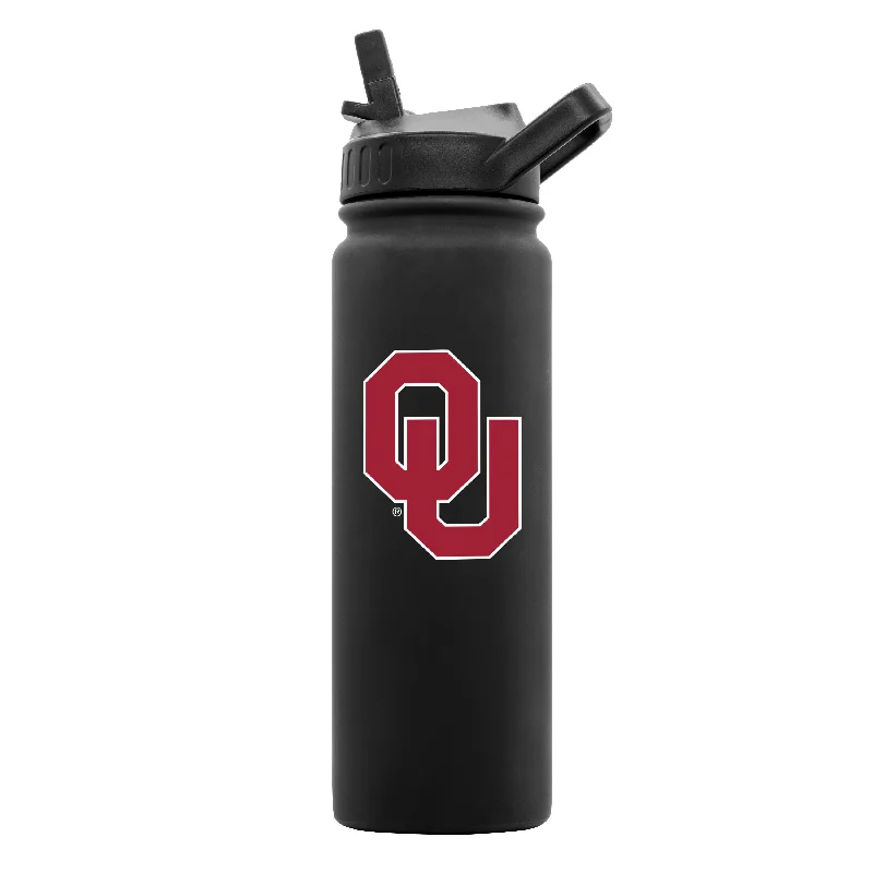 Oklahoma 24oz Black Soft Touch Dbl Wall Btl