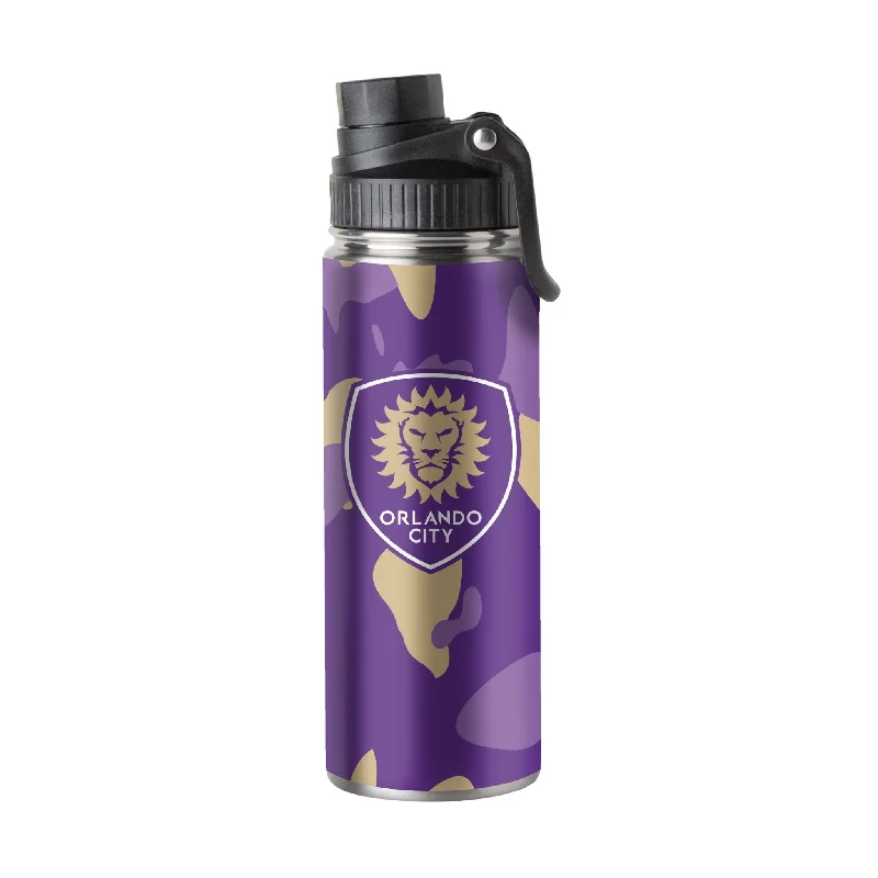 Orlando City 21oz Camo Twist Top Water Bottle