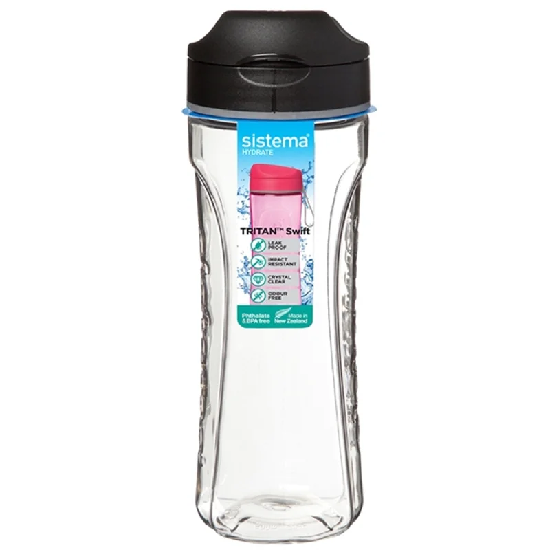 Sistema Tritan Swift Water Bottle 600 ml Black