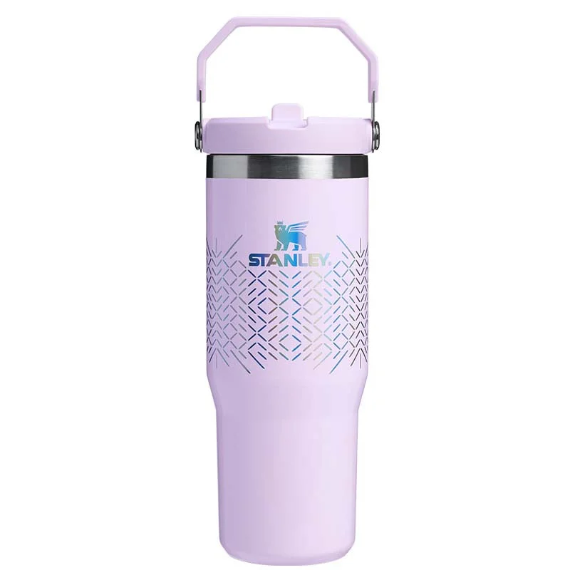 The 30oz IceFlow Flip Straw Tumbler in Pink Icicle