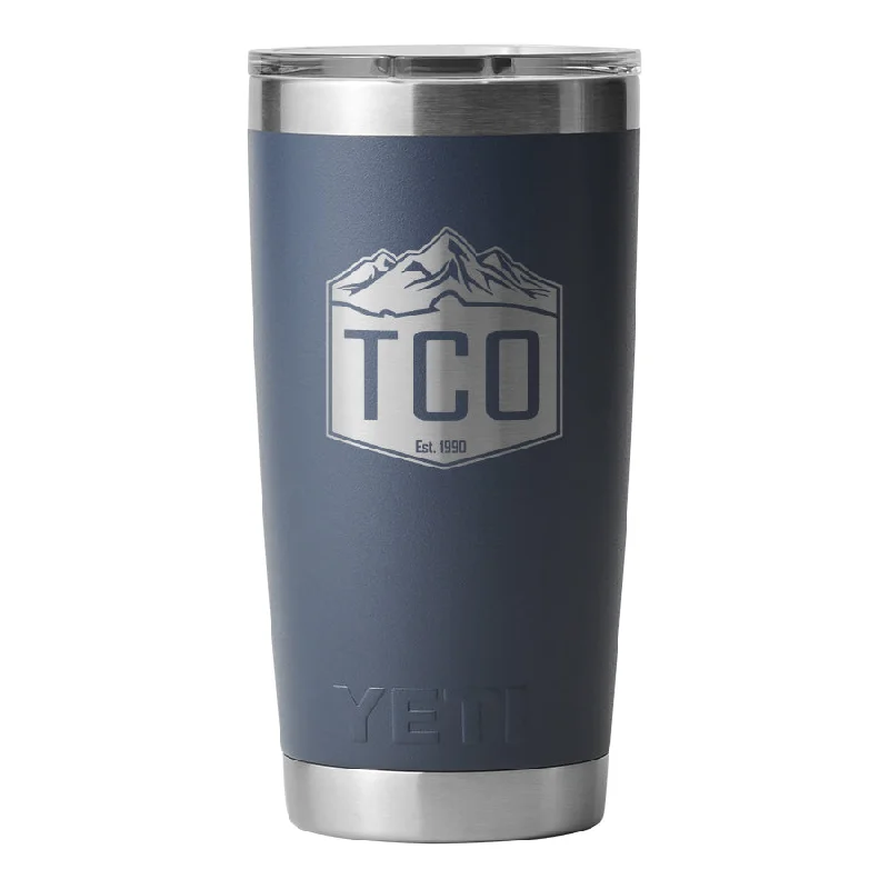 TCO LOGO YETI RAMBLER 20 OZ TUMBLER W MAGLIDER LID