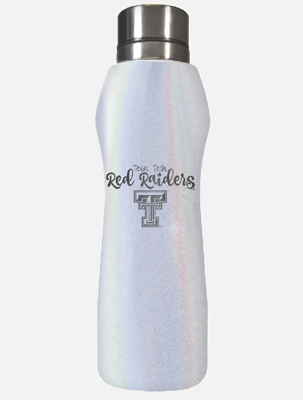 Texas Tech Opal Finish "The Curve" Metal Water Bottle