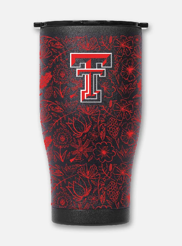 Texas Tech Orca Floral "Chaser" Double Walled Travel Tumbler