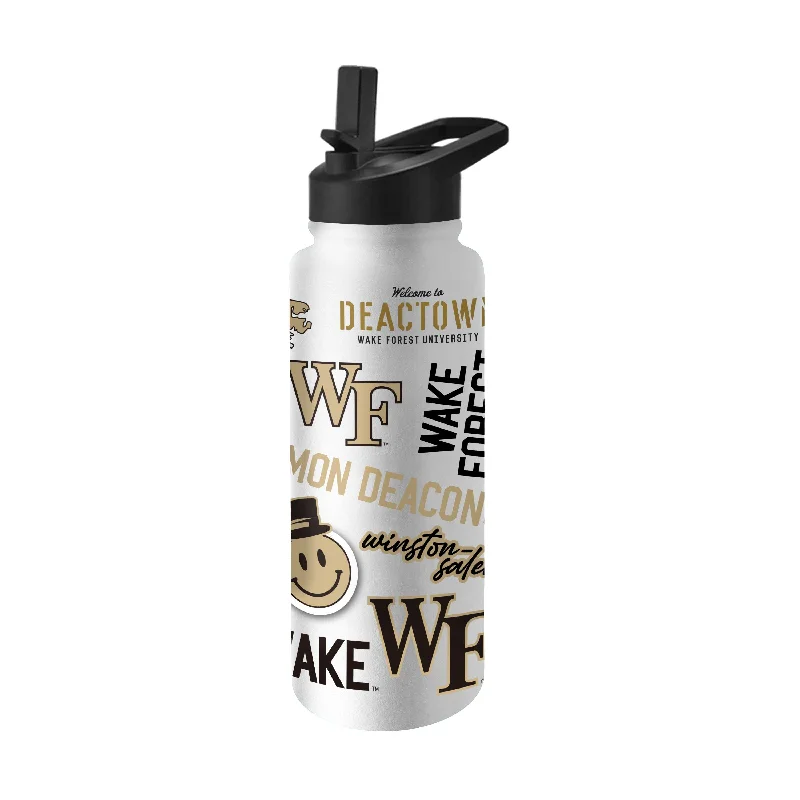 Wake Forest 34oz Native Quencher Bottle