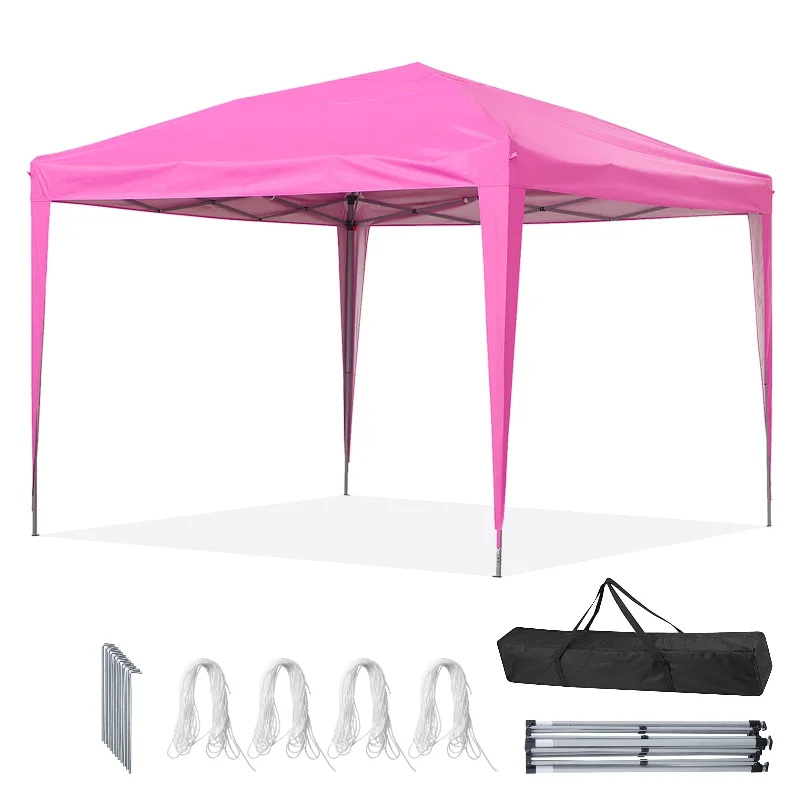 Zenova 10' x 10' Outdoor Pop Up Canopy Tent Patio Gazebo Party Wedding Tent