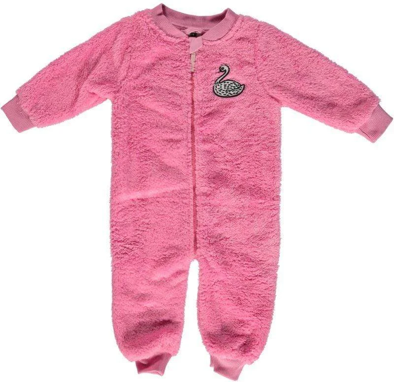 Baby Heavy Fleece Suit: Swan