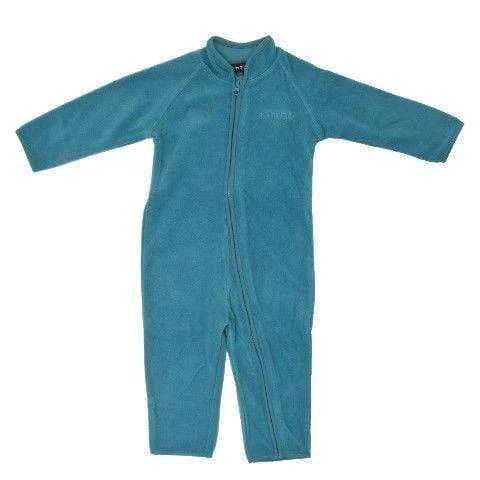 One Piece Fleece Suit: Turquoise