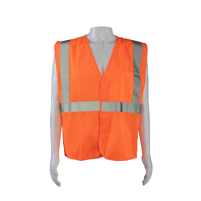 OVM2-EC ANSI/ISEA Economy Class 2 Safety Vest Orange Mesh