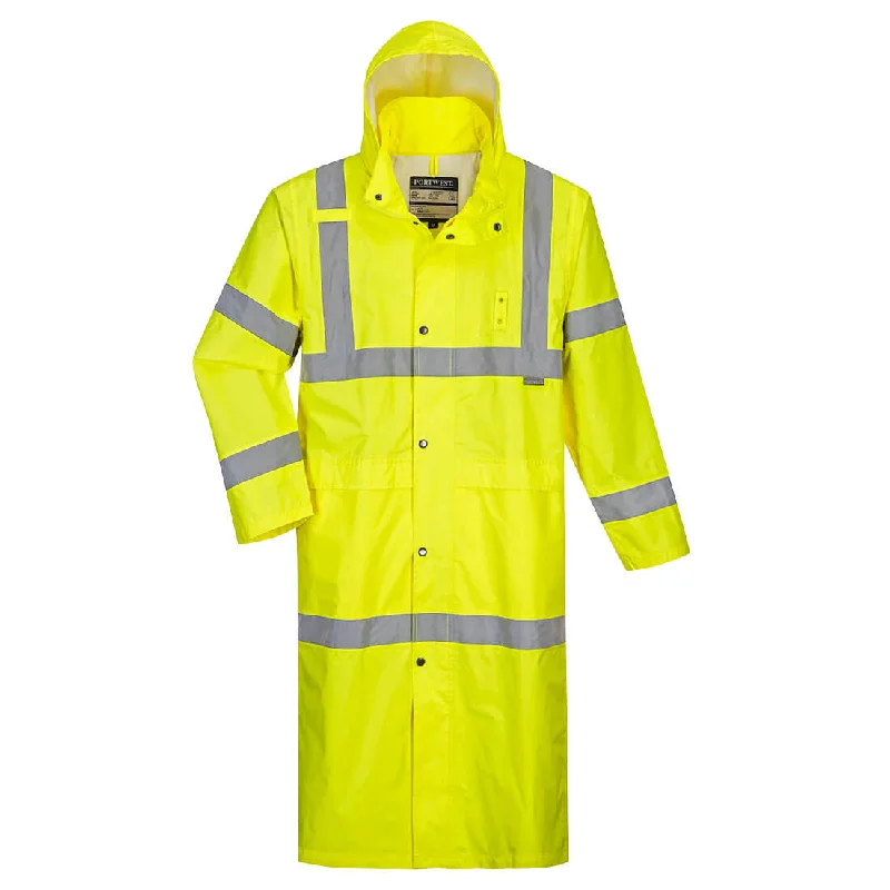 Portwest Hi-Vis 48" Long Rain Coat