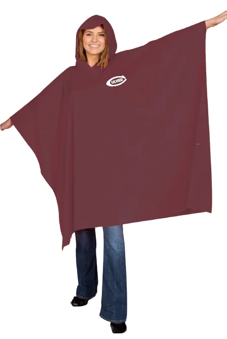 Culver Billboard Poncho - Maroon