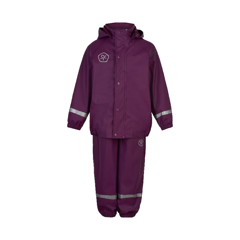 Taxi ECO Rain Gear Set: Plum Caspia